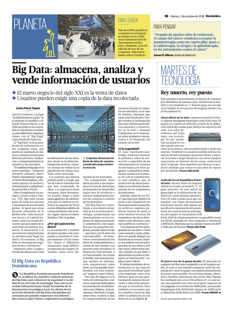 Big Data: almacena, analiza y vende información de usuarios