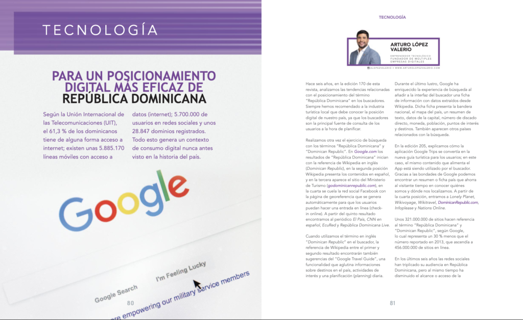 Posicionamiento digital más eficaz de República Dominicana