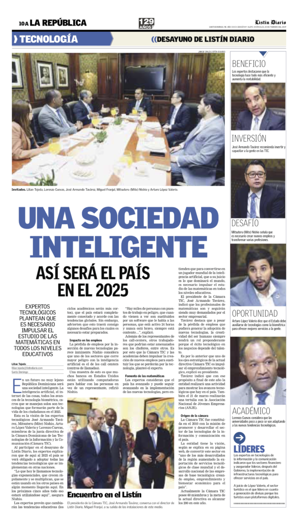 Una sociedad inteligente, así será el país en el 2025
