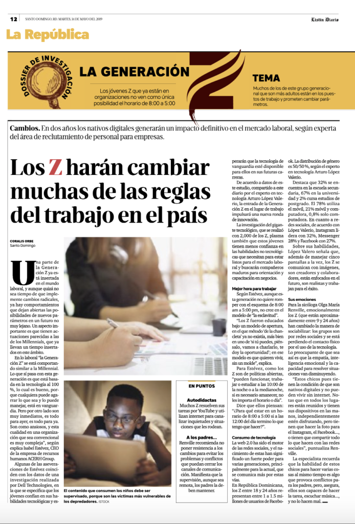 Generación Z, Listín Diario
